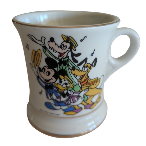 Vtg. Walt Disney Mickey Pluto Goofy Donald Duck Barber Shop Quartet Cup Shaving - Picture 11 of 12